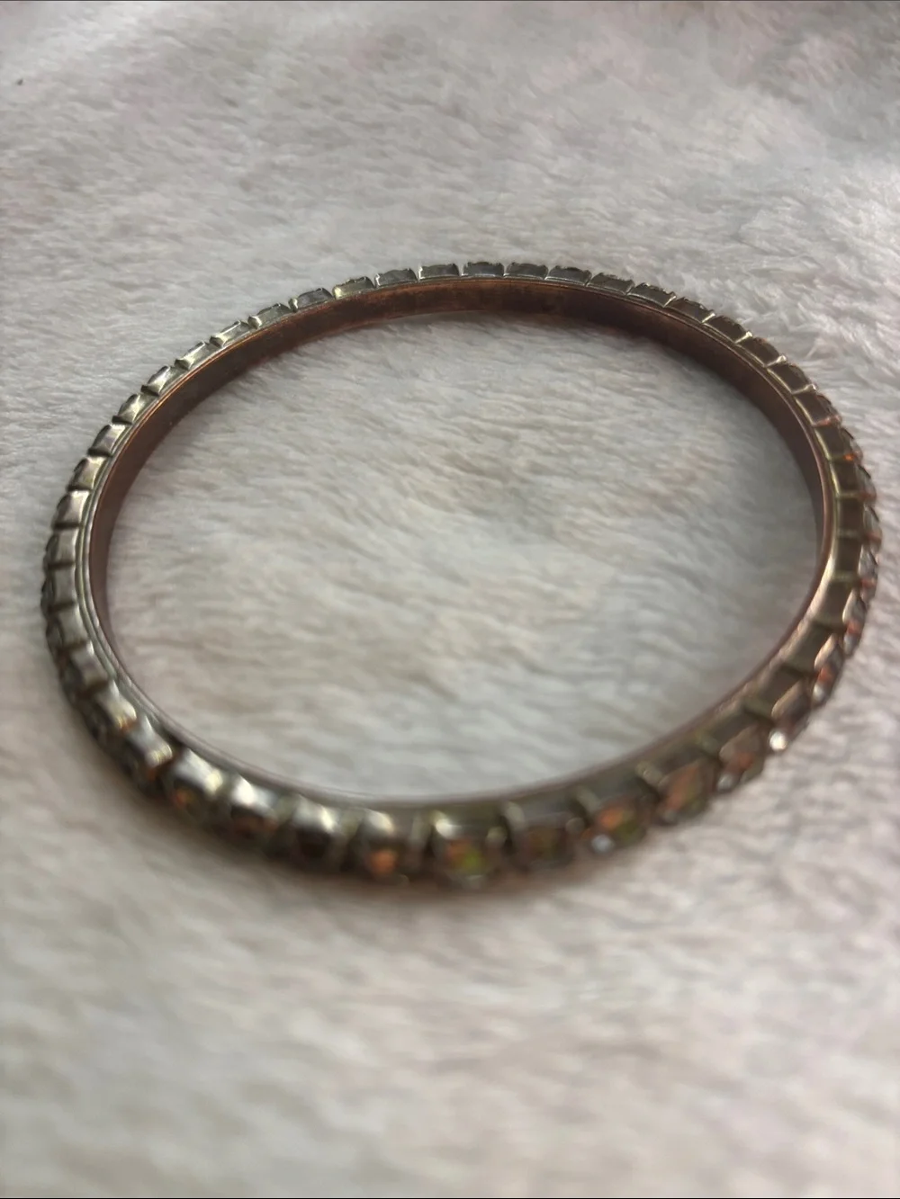 Gold-Tone Textured Bangle Bracelet - Women's Jewelry